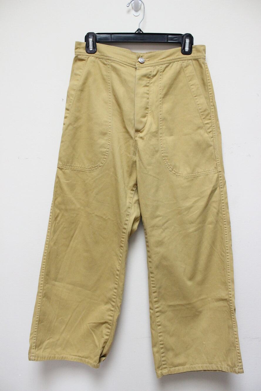 Uqnatu Mustard Yellow Sailor Trousers Pants Size 6
